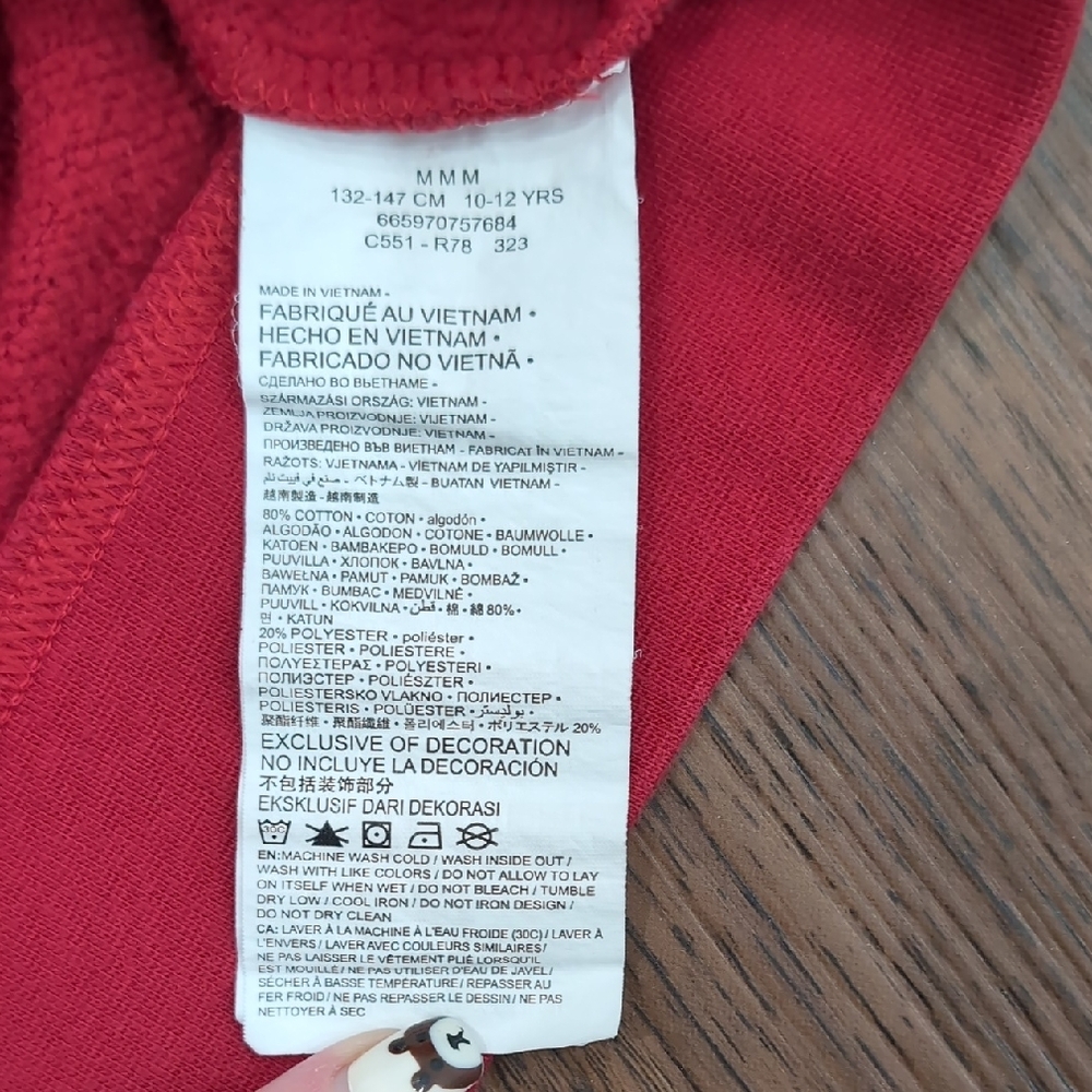 Jordan Red Kids Hoodie - Picture 3 of 5